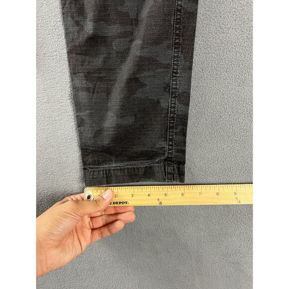 Vuori Pants Mens Medium Gray RipStop Camo Climbing Hiking Drawstring Stretch - Picture 9 of 9